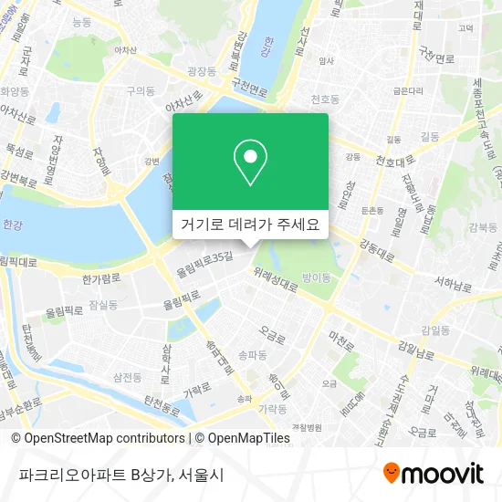 파크리오아파트 B상가 지도