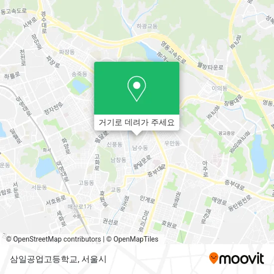 삼일공업고등학교 지도