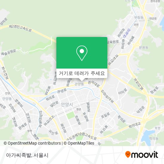 아가씨족발 지도
