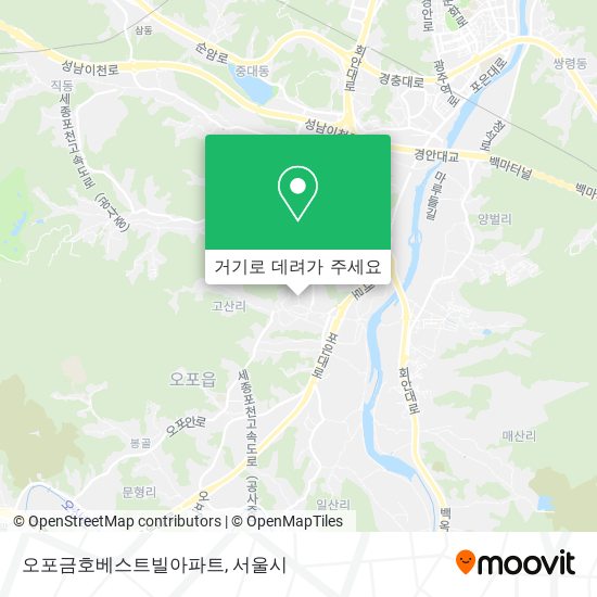 오포금호베스트빌아파트 지도