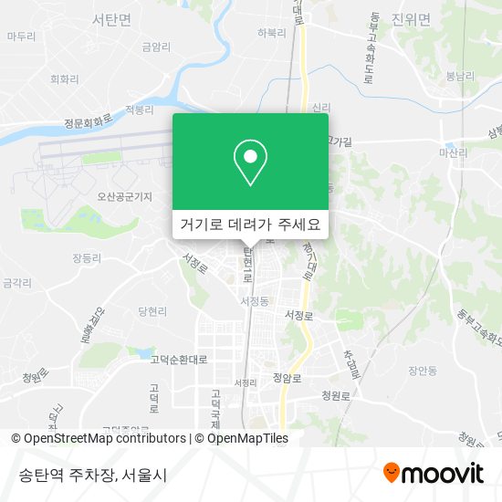 송탄역 주차장 지도