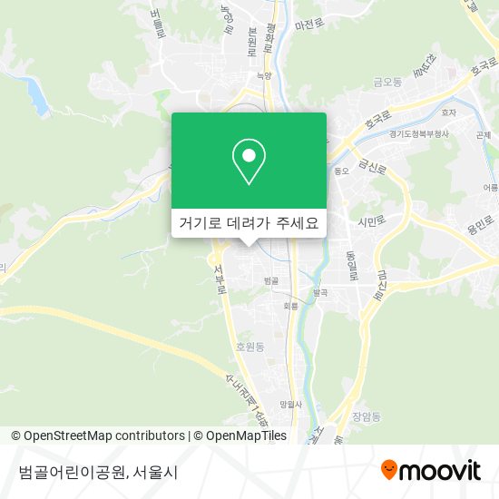 범골어린이공원 지도