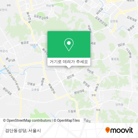 검단동성당 지도