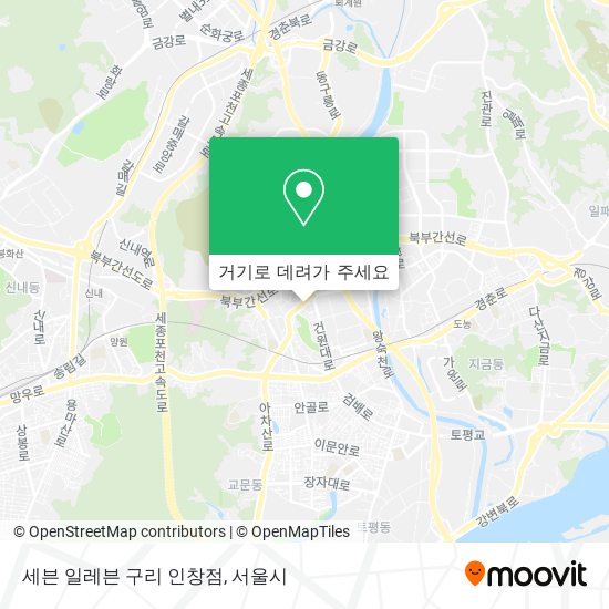 세븐 일레븐 구리 인창점 지도