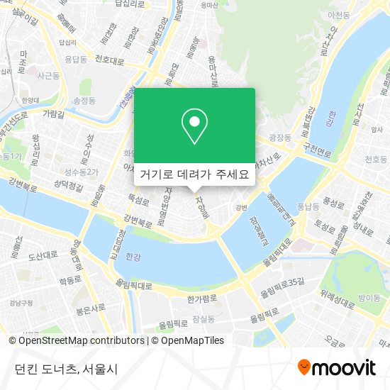 던킨 도너츠 지도