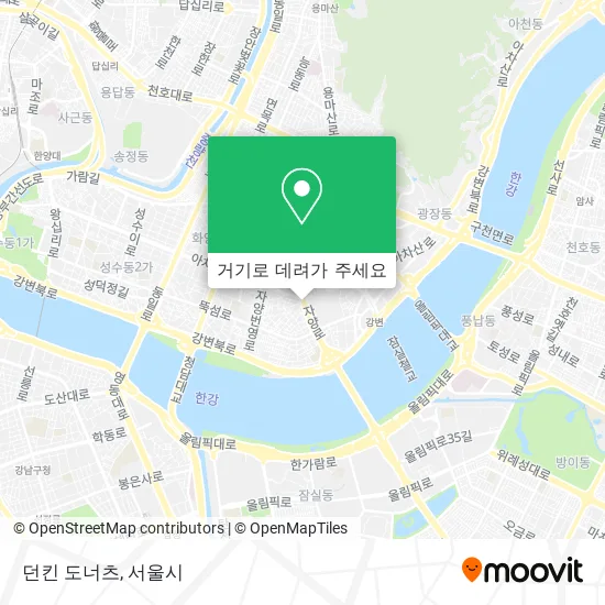 던킨 도너츠 지도