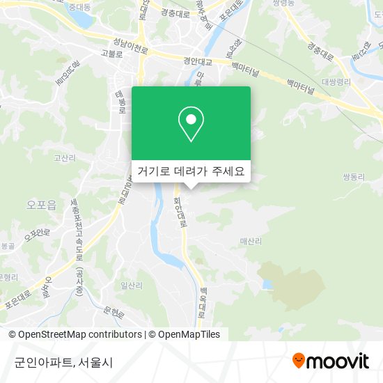 군인아파트 지도