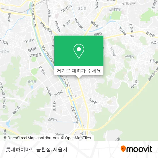 롯데하이마트 금천점 지도