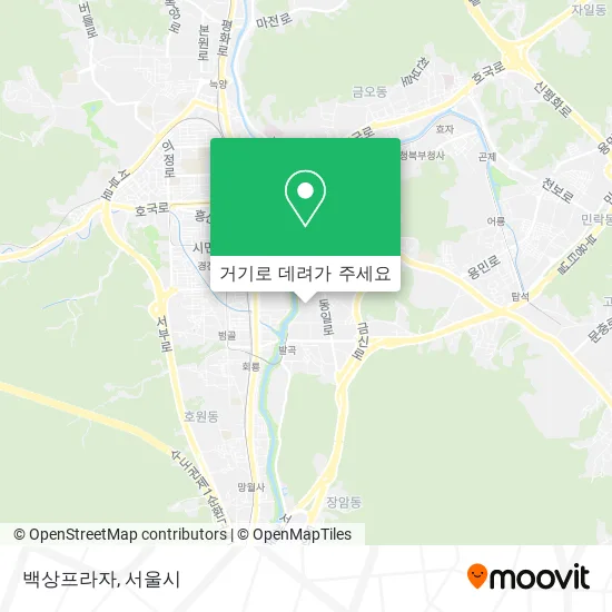 백상프라자 지도
