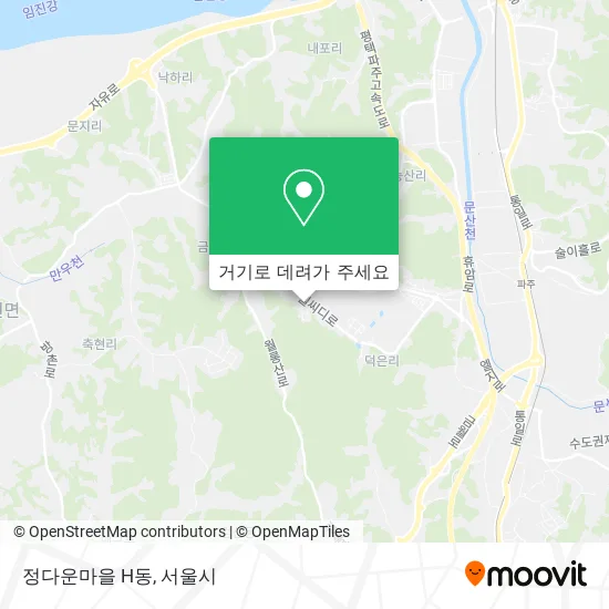 정다운마을 H동 지도