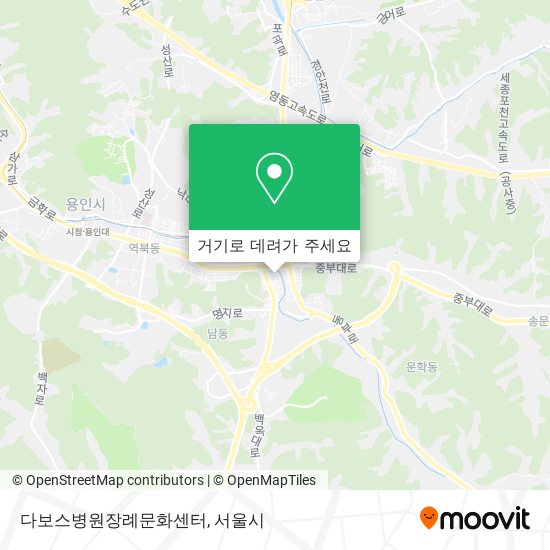 다보스병원장례문화센터 지도