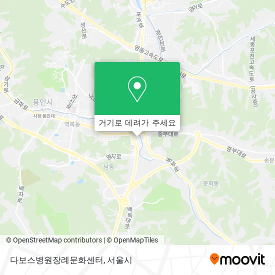 다보스병원장례문화센터 지도