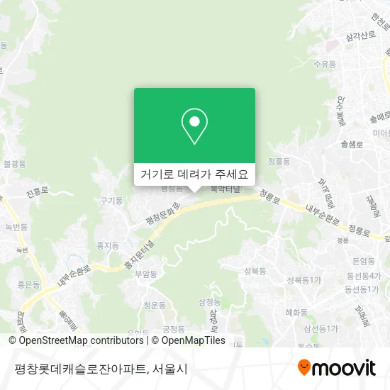 평창롯데캐슬로잔아파트 지도
