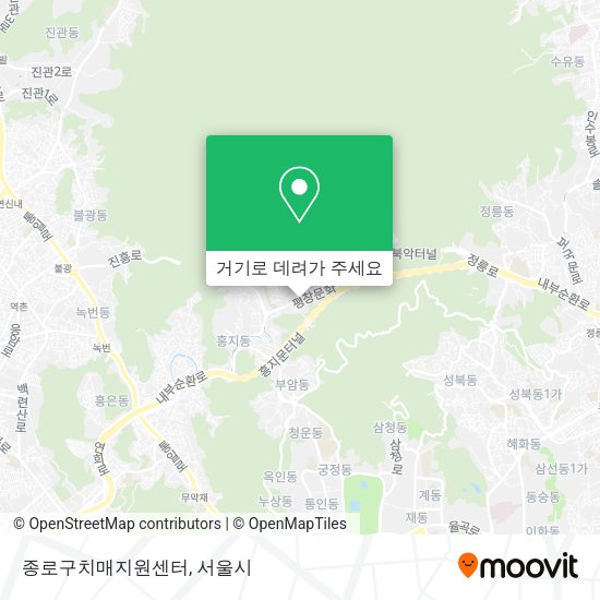 종로구치매지원센터 지도