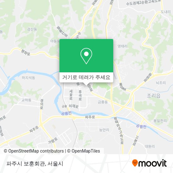 파주시 보훈회관 지도