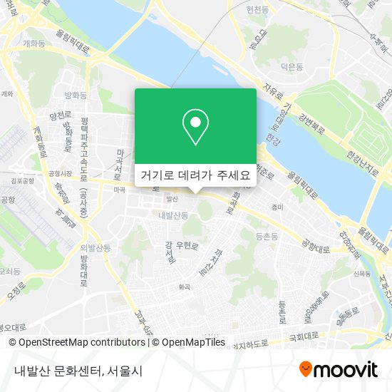 내발산 문화센터 지도