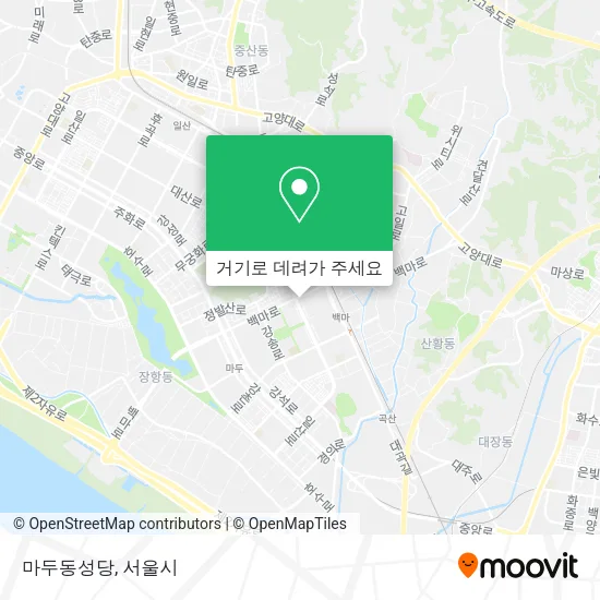마두동성당 지도