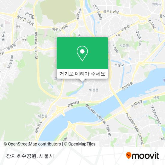 장자호수공원 지도