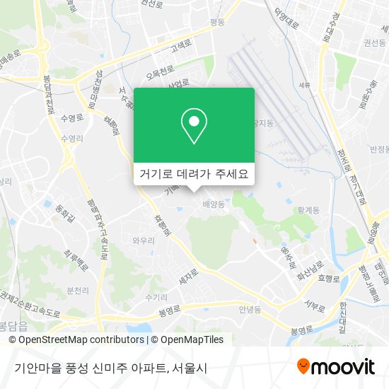 기안마을 풍성 신미주 아파트 지도