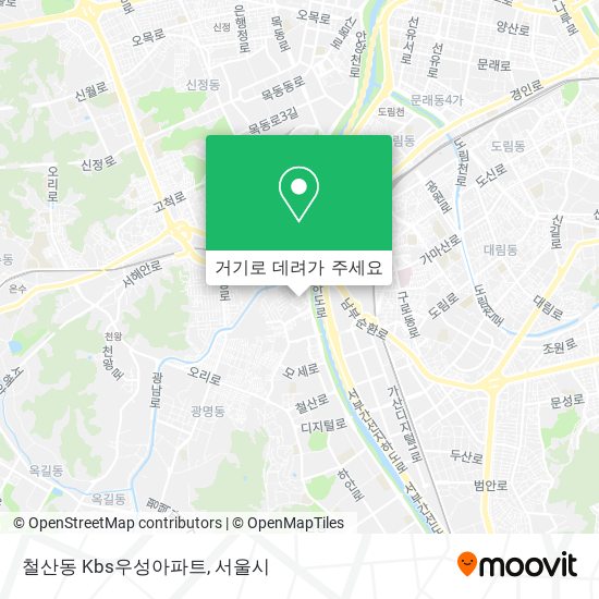 철산동 Kbs우성아파트 지도