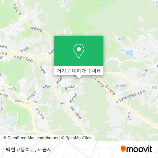 백현고등학교 지도