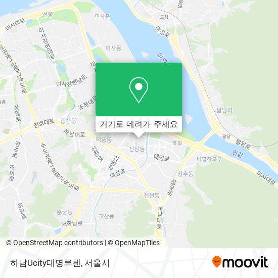 하남Ucity대명루첸 지도