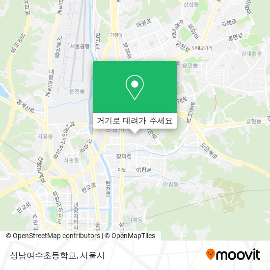 성남여수초등학교 지도