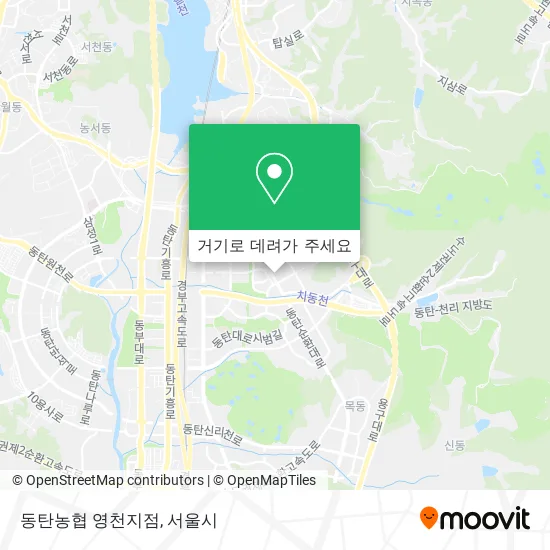 동탄농협 영천지점 지도