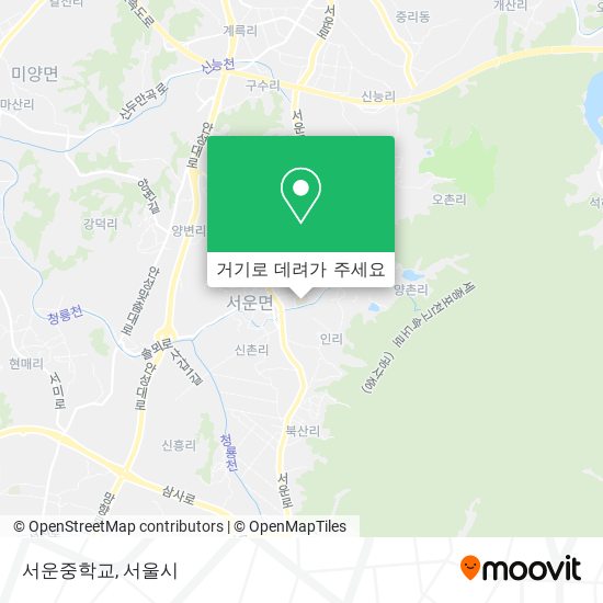 서운중학교 지도