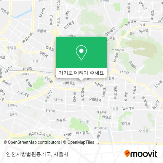 인천지방법원등기국 지도