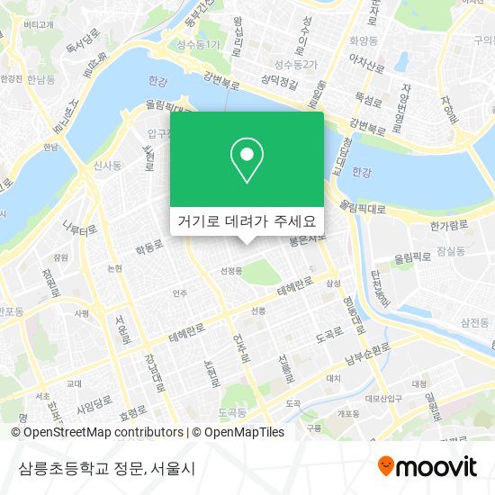 삼릉초등학교 정문 지도