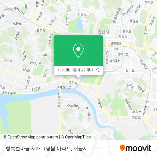행복한마을 서해그랑블 아파트 지도