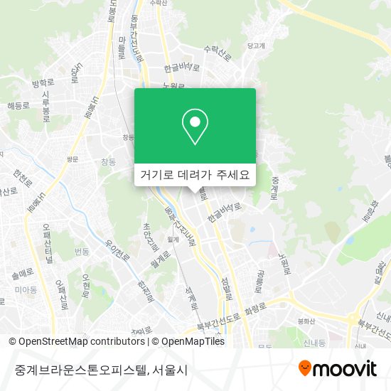 중계브라운스톤오피스텔 지도