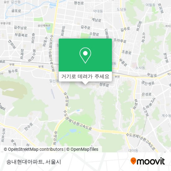 송내현대아파트 지도