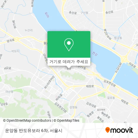 운양동 반도유보라 6차 지도