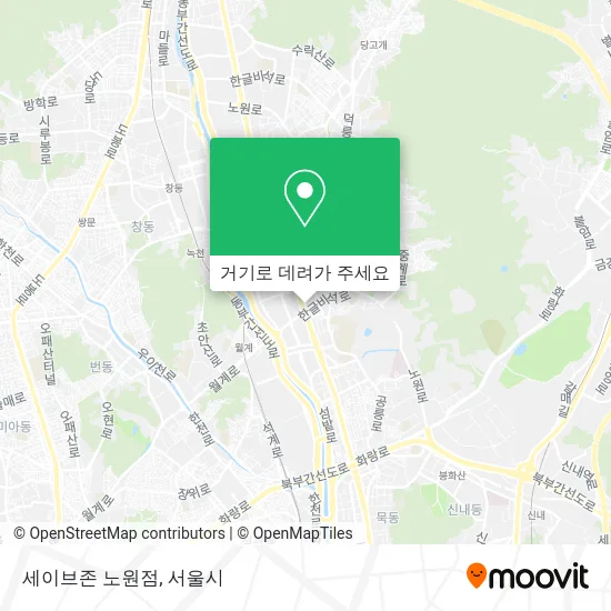 세이브존 노원점 지도