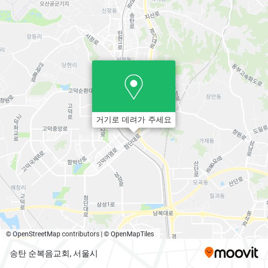 송탄 순복음교회 지도