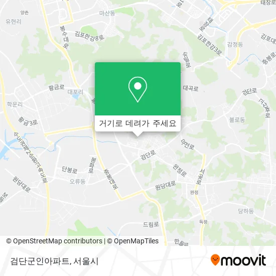검단군인아파트 지도