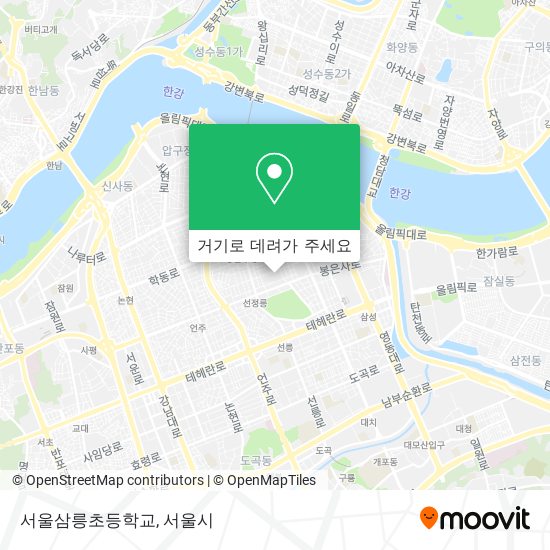 서울삼릉초등학교 지도
