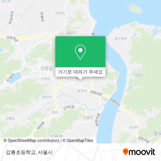 갑룡초등학교 지도