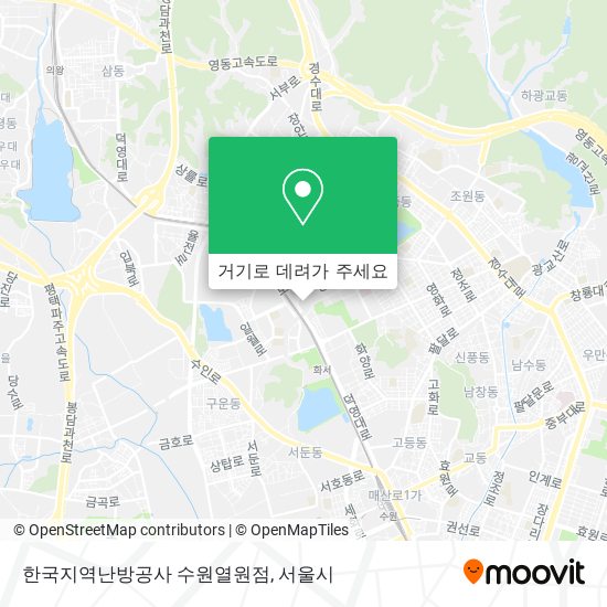 한국지역난방공사 수원열원점 지도