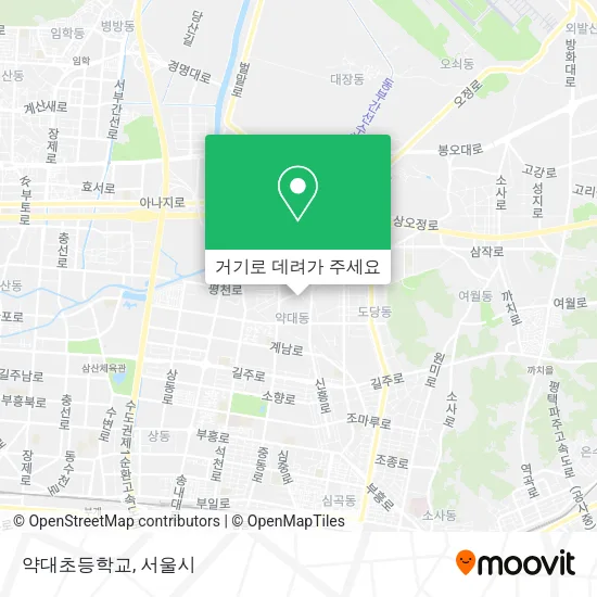 약대초등학교 지도