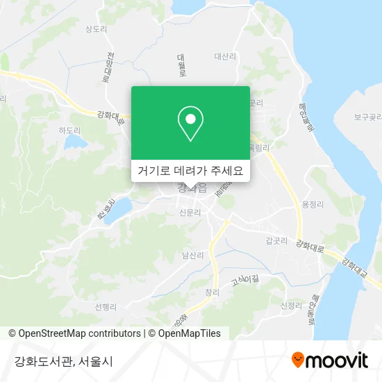 강화도서관 지도