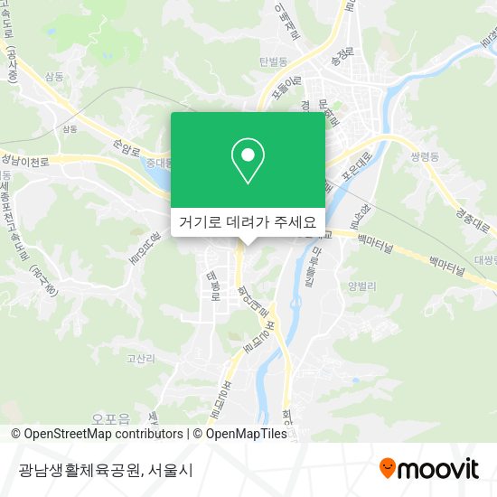 광남생활체육공원 지도