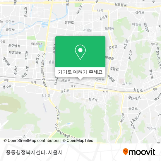 중동행정복지센터 지도