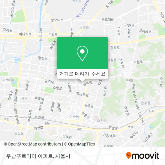 우남푸르미아 아파트 지도