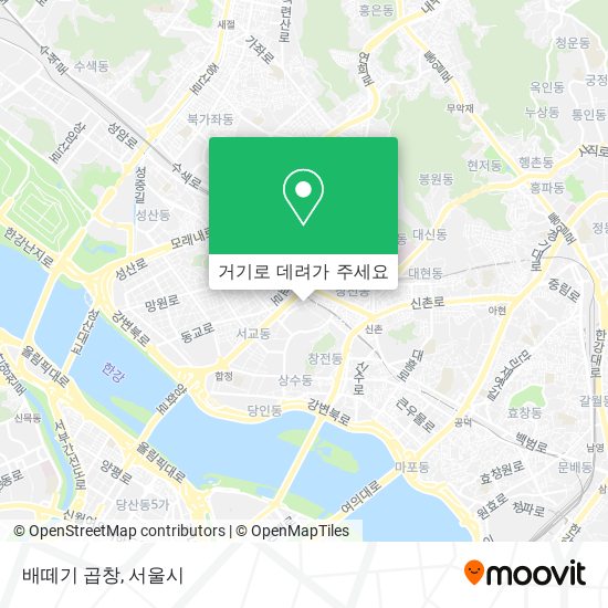 배떼기 곱창 지도