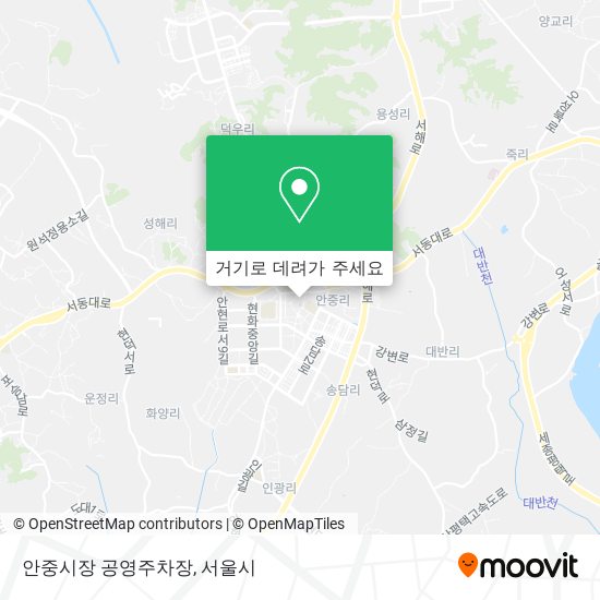 안중시장 공영주차장 지도
