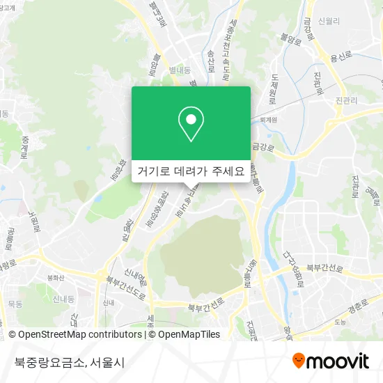 북중랑요금소 지도