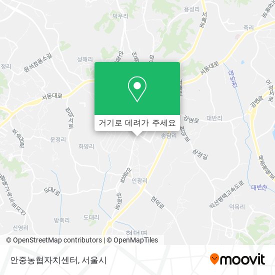 안중농협자치센터 지도